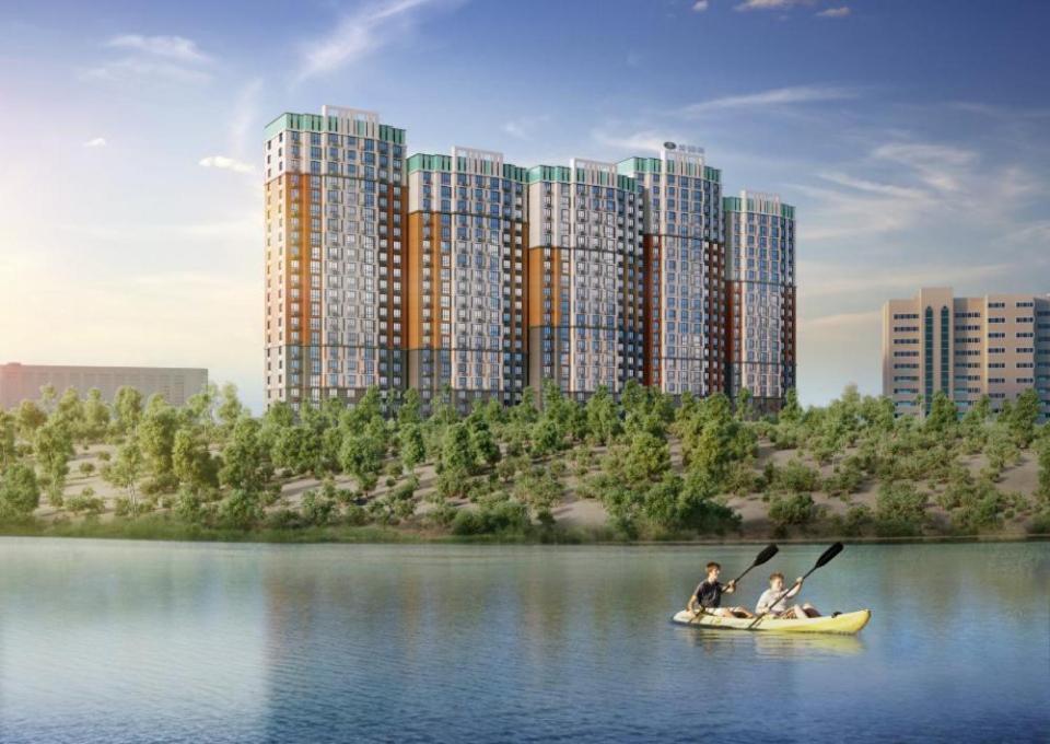 Апартаменты В Жк Laketown На Берегу Озера Almaty Exterior photo